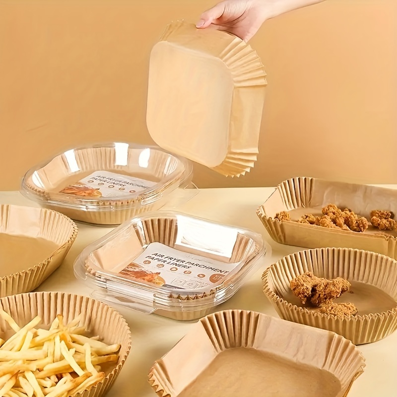 Large 10 Inch Air Fryer Disposable Baking Paper Liner Form Tray