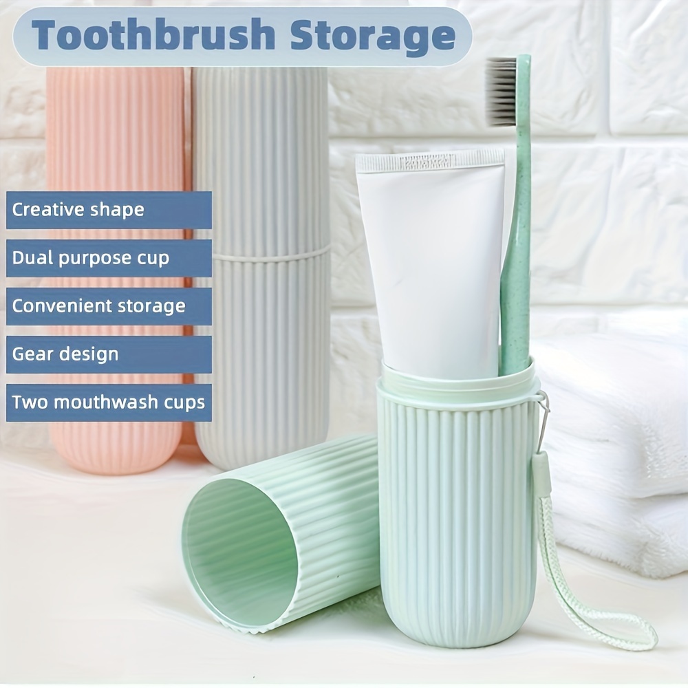 Portable Toothbrush Holder Box Set for Travel and Camping