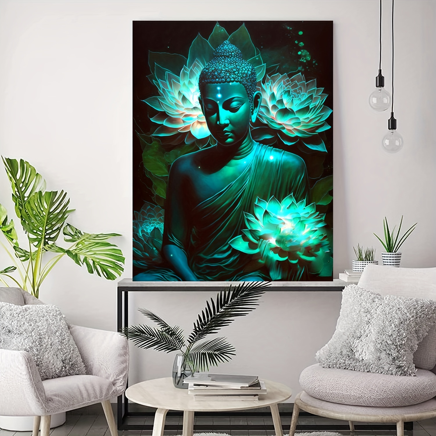 DIY Diamond Painting Embroidery Abstract Colorful Lord Buddha Painting Laminas  Decorativas Pared Cuadros Modern Home Decor