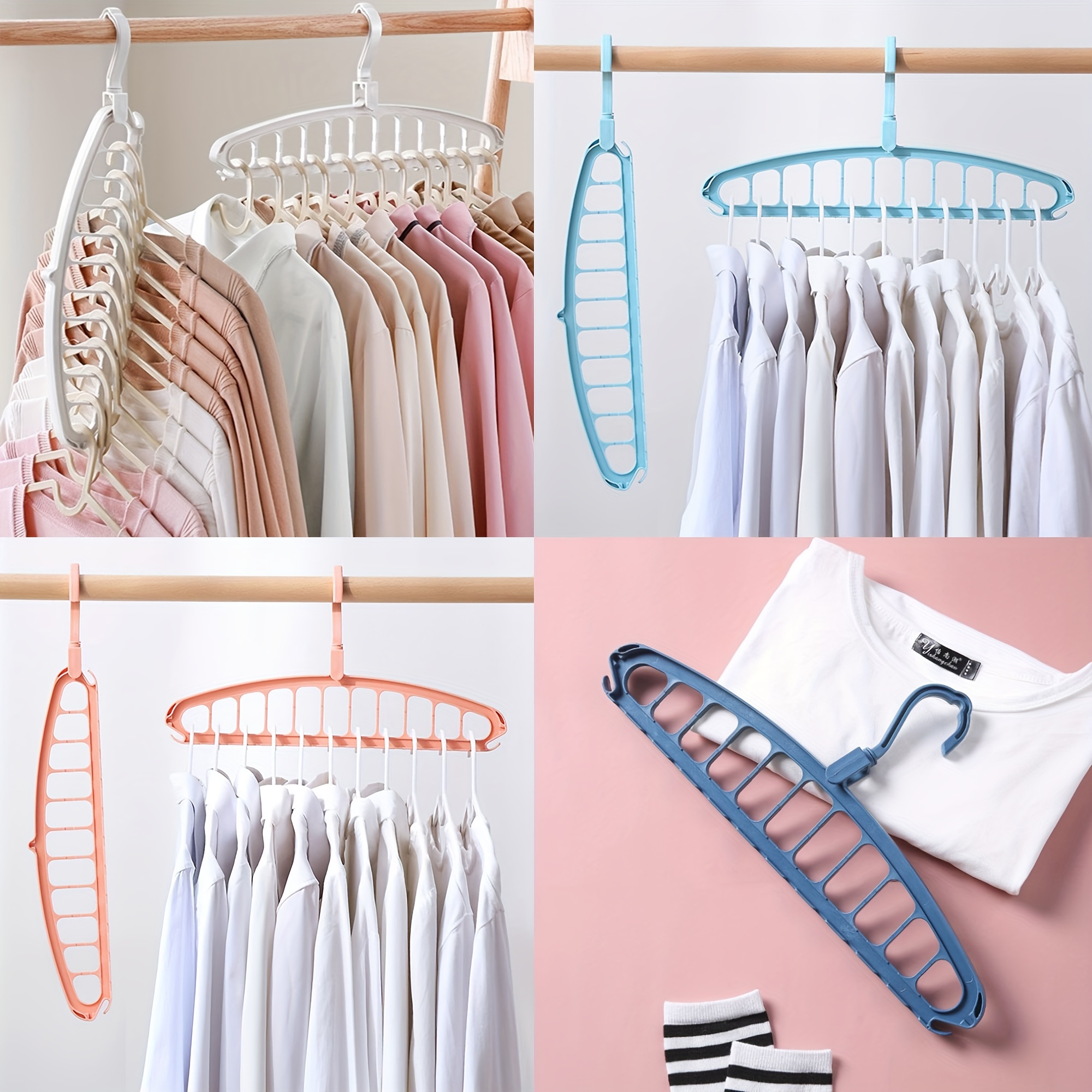 10PCS Velvet Hanger Non-Slip Flocking Multifunctional Clothes Hangers  Camisole Suit Shirt Coat Closet Organizer Saving