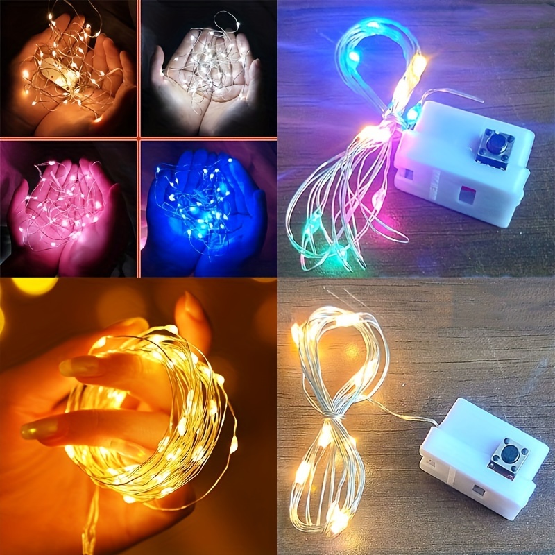 Tira De Led Que Funciona Con Pilas, Tira De Led Rgb De 5v, Ajustable,  Resistente Al Agua, Alimentada Por Batería, Control Remoto, Lámpara  Decorativa Para Acampada - Tiras De Led - AliExpress