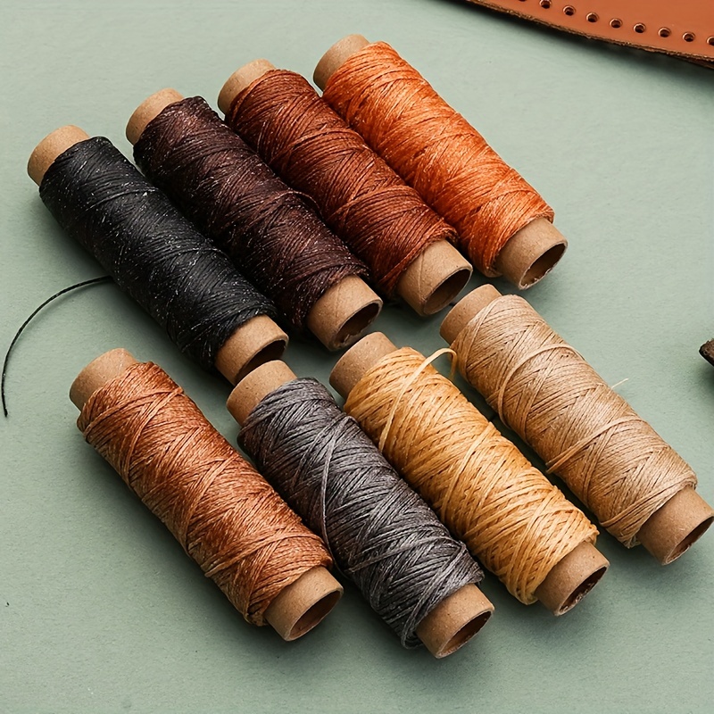Leather Waxed Thread 8 Color 264 Yards 150d Leather Sewing - Temu