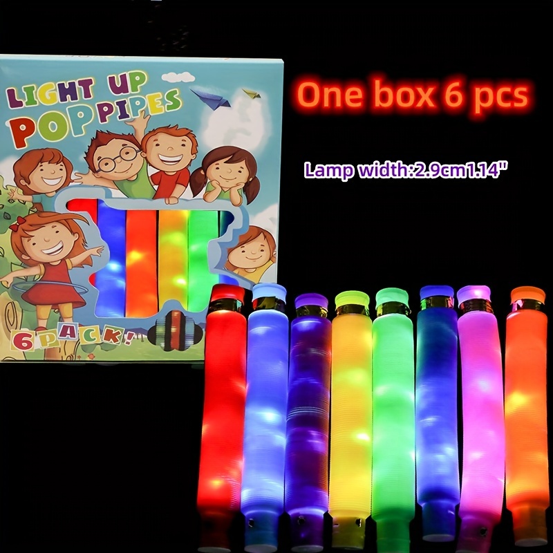 Glow Stick Party Pack Led Trendy Light Tube Fingertip Toys - Temu