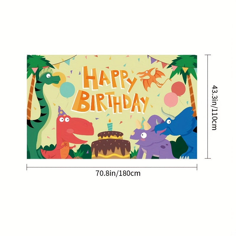 1pc Sfondo Dinosauri Sfondo Compleanno Dinosauri Cartone - Temu Italy