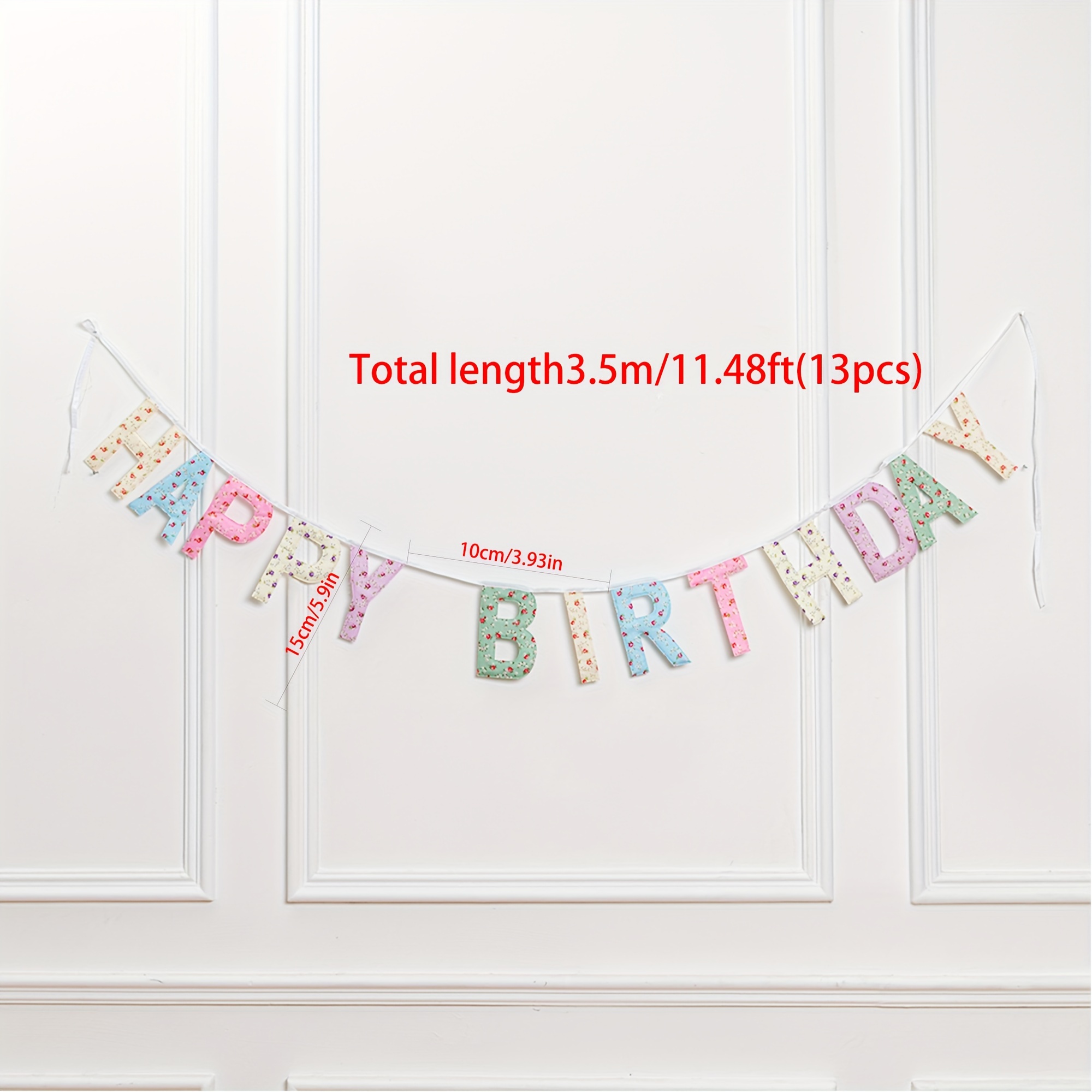 TEMU Birthday Party Decorative Banners Party Banners 13pcs Per Pack