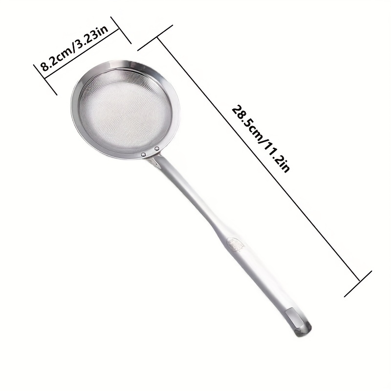 Stainless Steel Fine Mesh Strainer Spoon Hot Pot Fat Skimmer - Temu