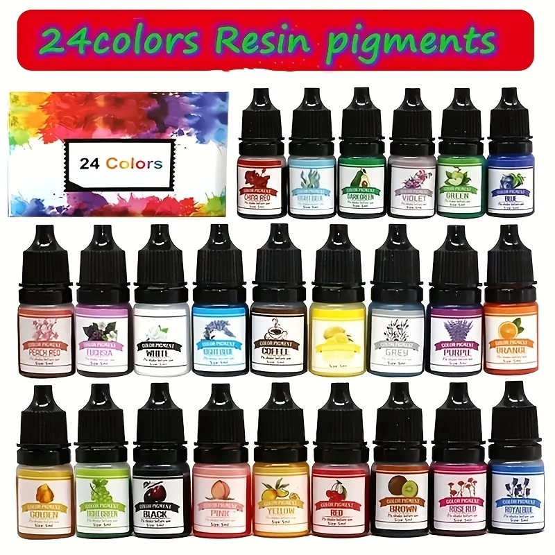 24 Bottles Epoxy Resin Color Pigment Liquid: 24 Colors - Temu