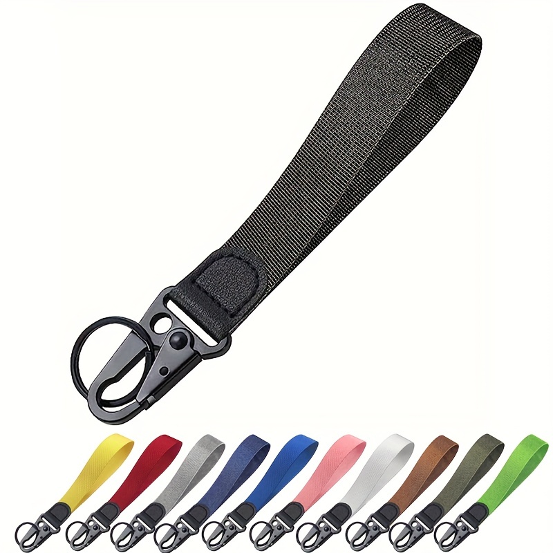 

Wristlet Strap For Key, Durable Hand Wrist Lanyard Stylish Carabinier Key Chain Wallet Card Holder Camping Travel Accessory For Women Men