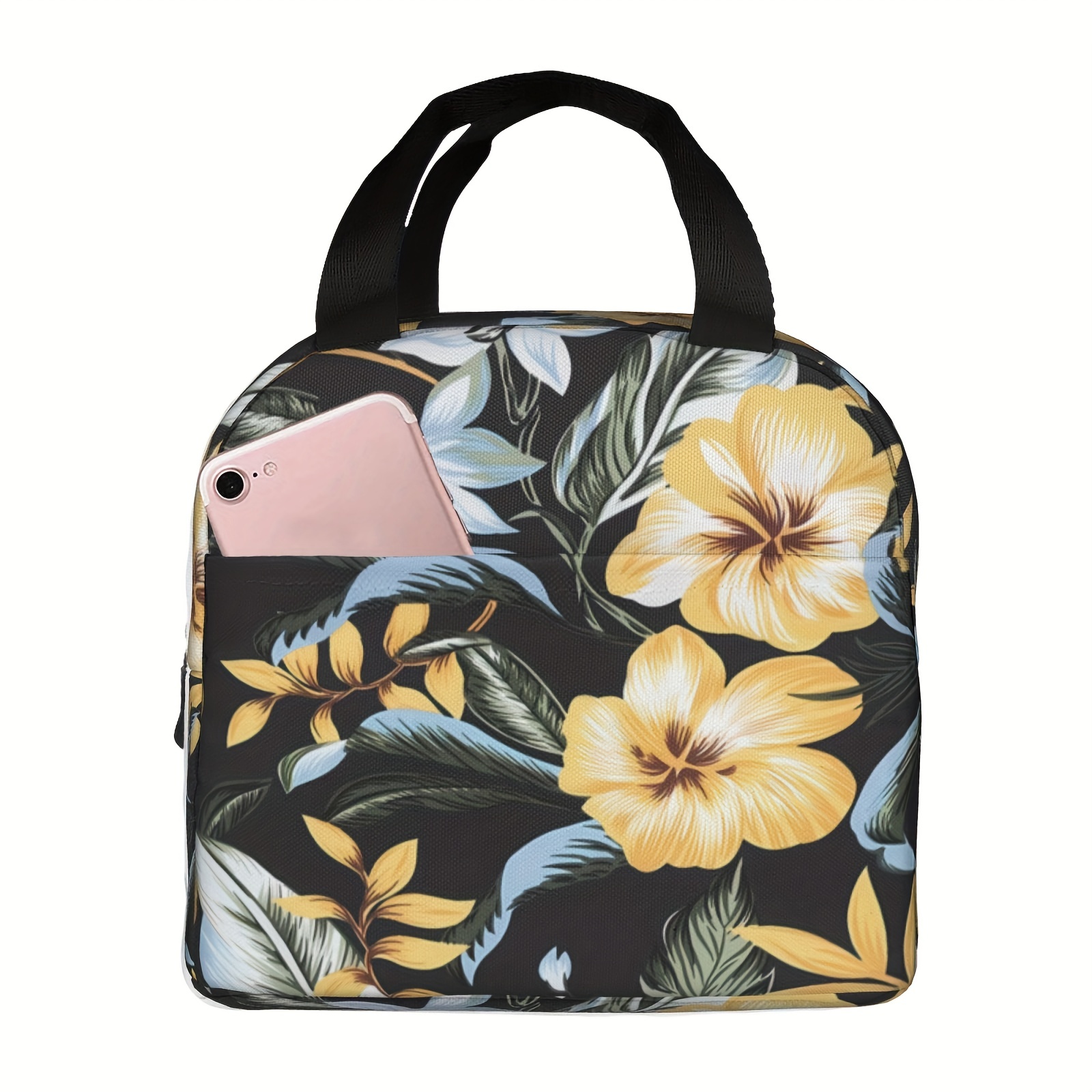 Sac Repas Isotherme Fleurs d'Hawaï