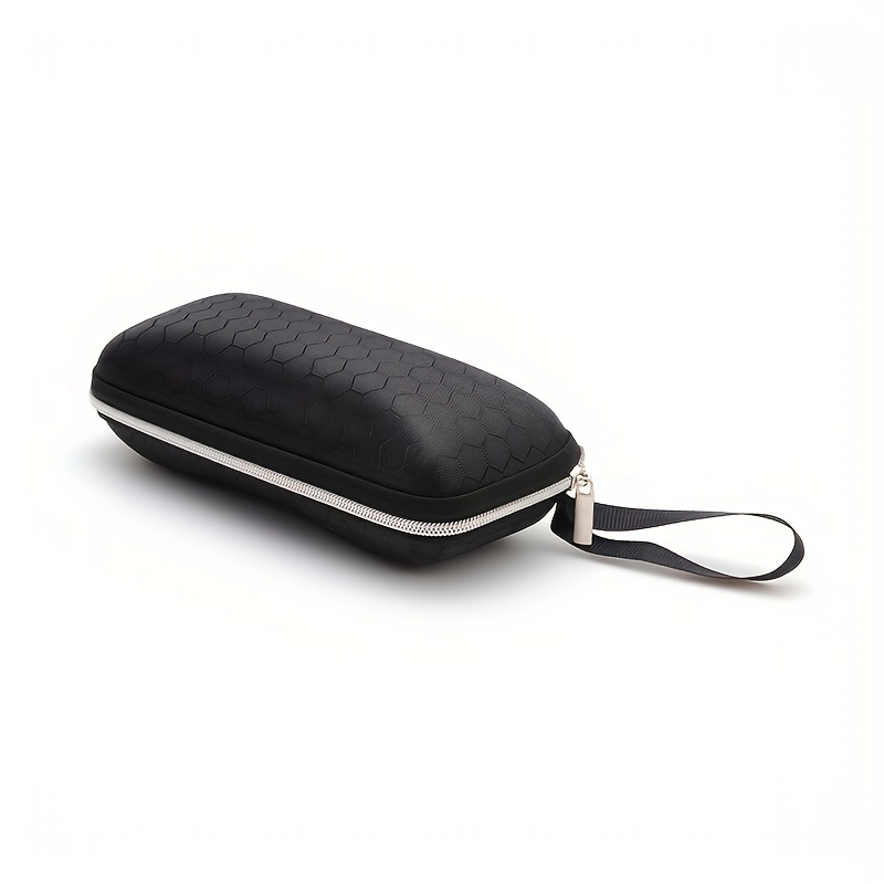 Honeycomb Pattern Glasses Case Hard Eyewear Protector Zipper Storage Box