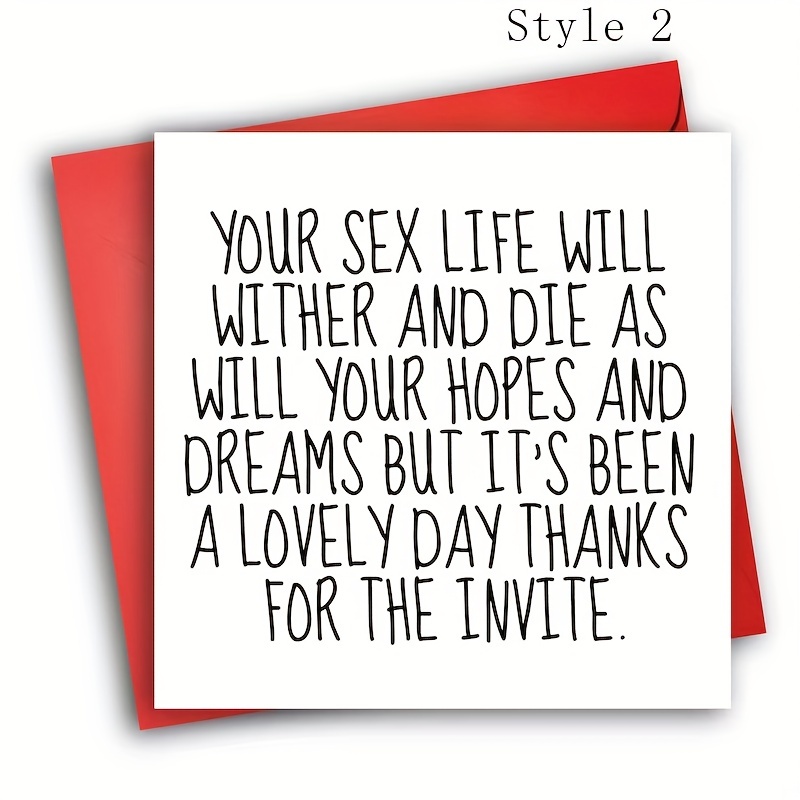 Funny Valentines Day Card, It's All About Sex Card