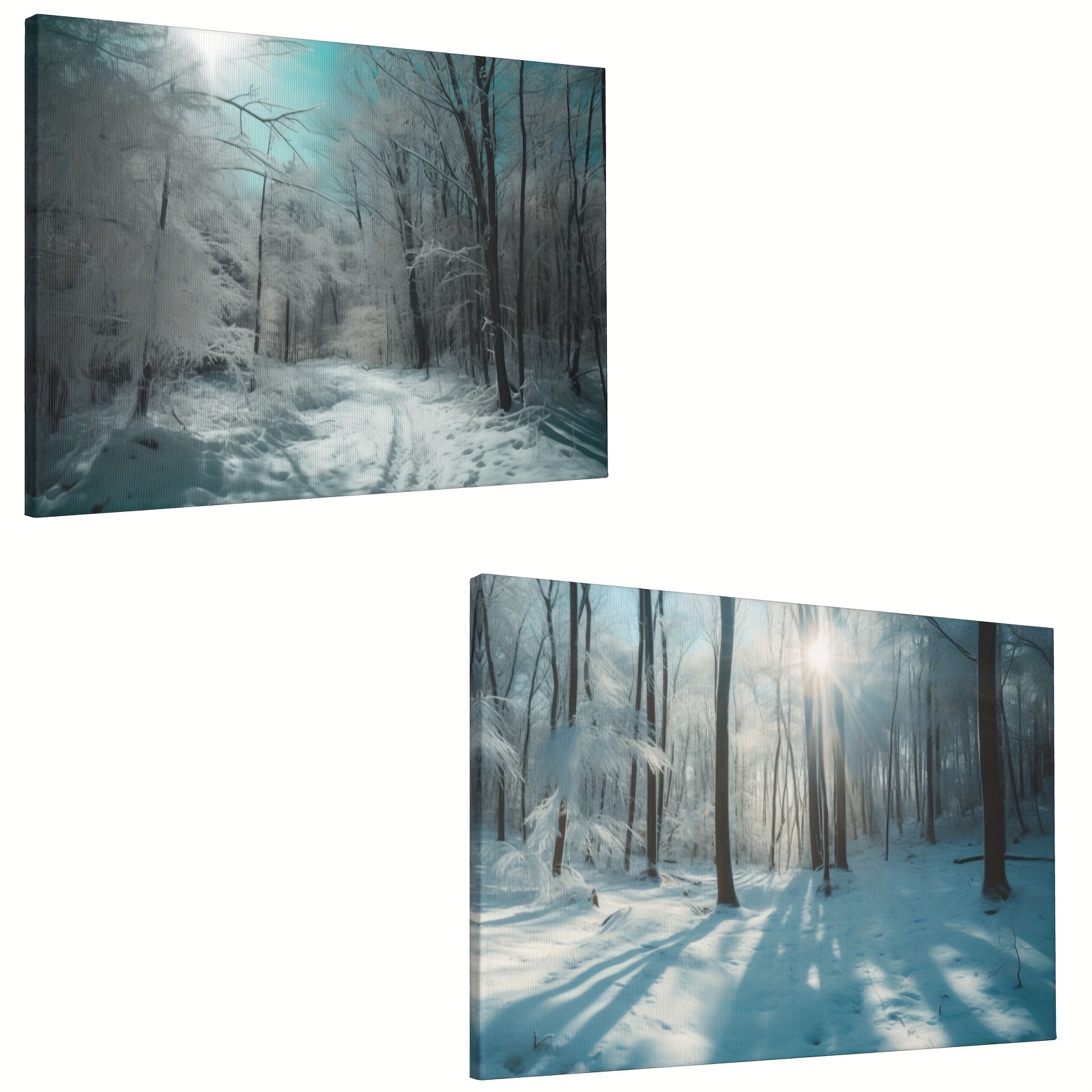 Nature Sunshine Canvas Painting Trees Poster Landscape - Temu