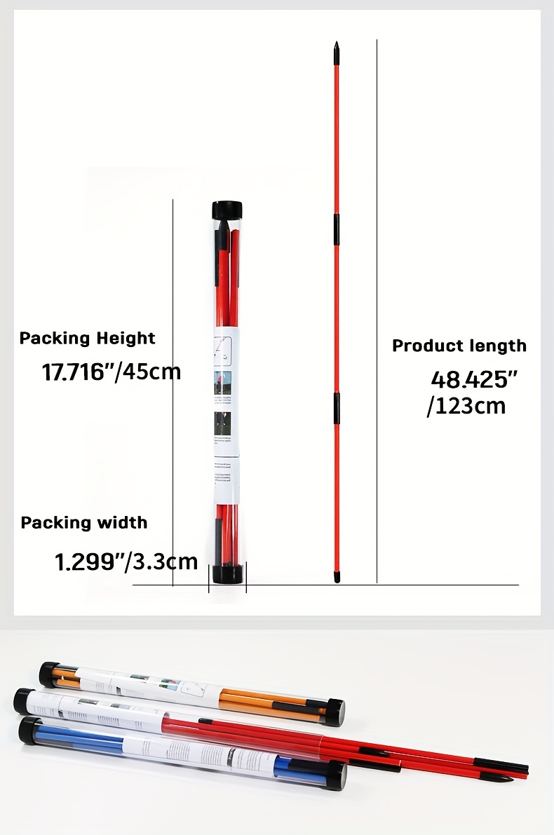 HUAEN Golf Alignment Stick, 2 Set Golf Alignment Rods, 48