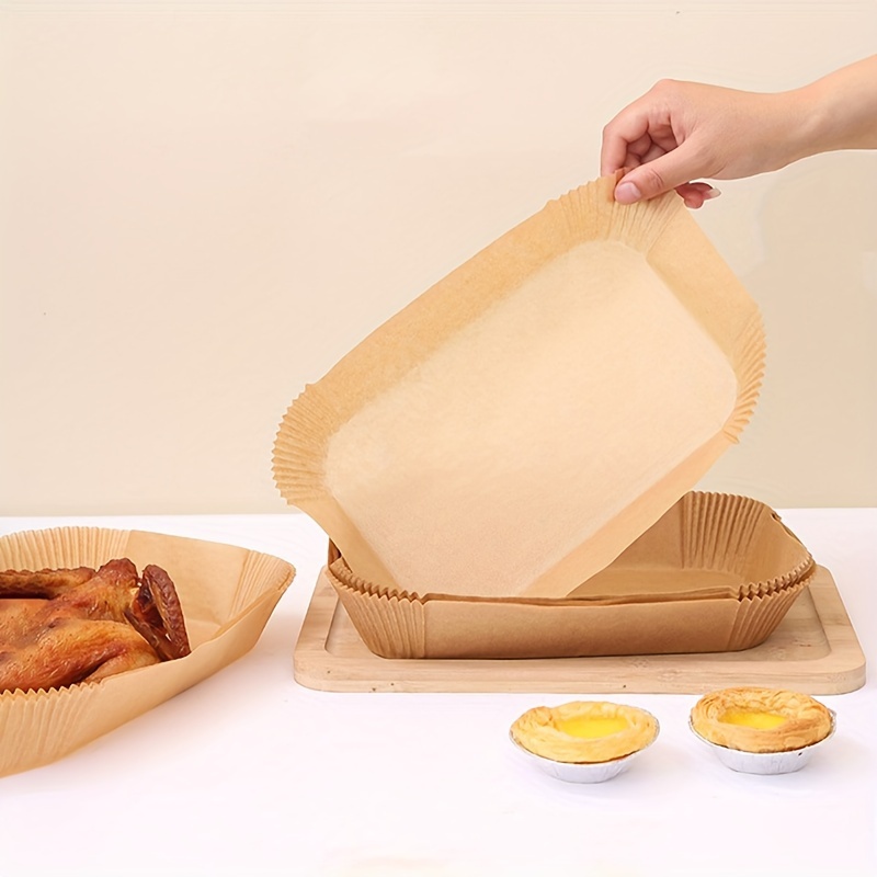 100PCS Air Fryer Paper Liners Disposable 6.3 Inch Round Airfryer Oven  Insert Parchment Sheets Grease and Water Proof Non Stick Basket Liners for  Baking Cooking 