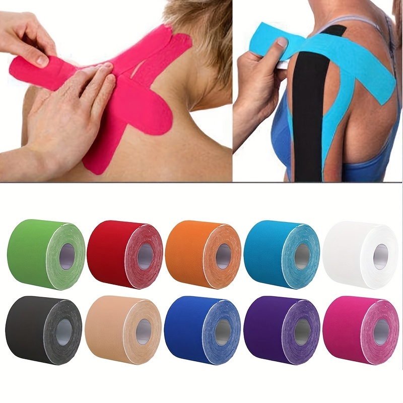 2 Sizes Kinesiology Tape Athletic Tape Sport Recovery Tape Strapping Gym  Fitness Tennis Running Knee Muscle Protector, Free Shipping On Items  Shipped From Temu