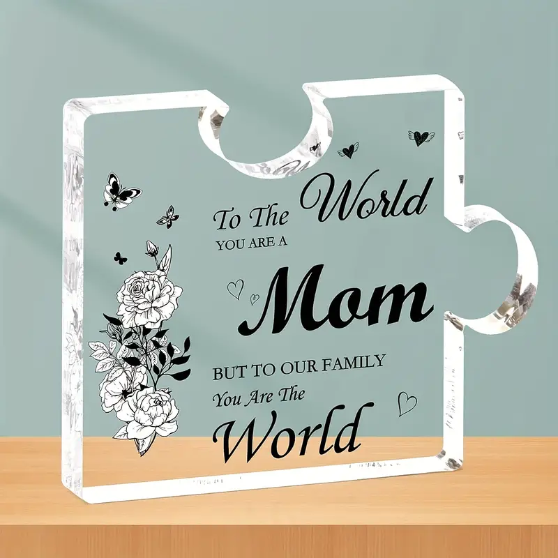 Gifts For Girlfriend Engraved Acrylic Block Puzzle Plaque - Temu