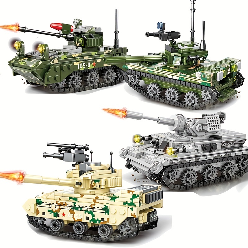 Military Series Kv 2 Tank Building Blocks Assembly Toys Main - Temu
