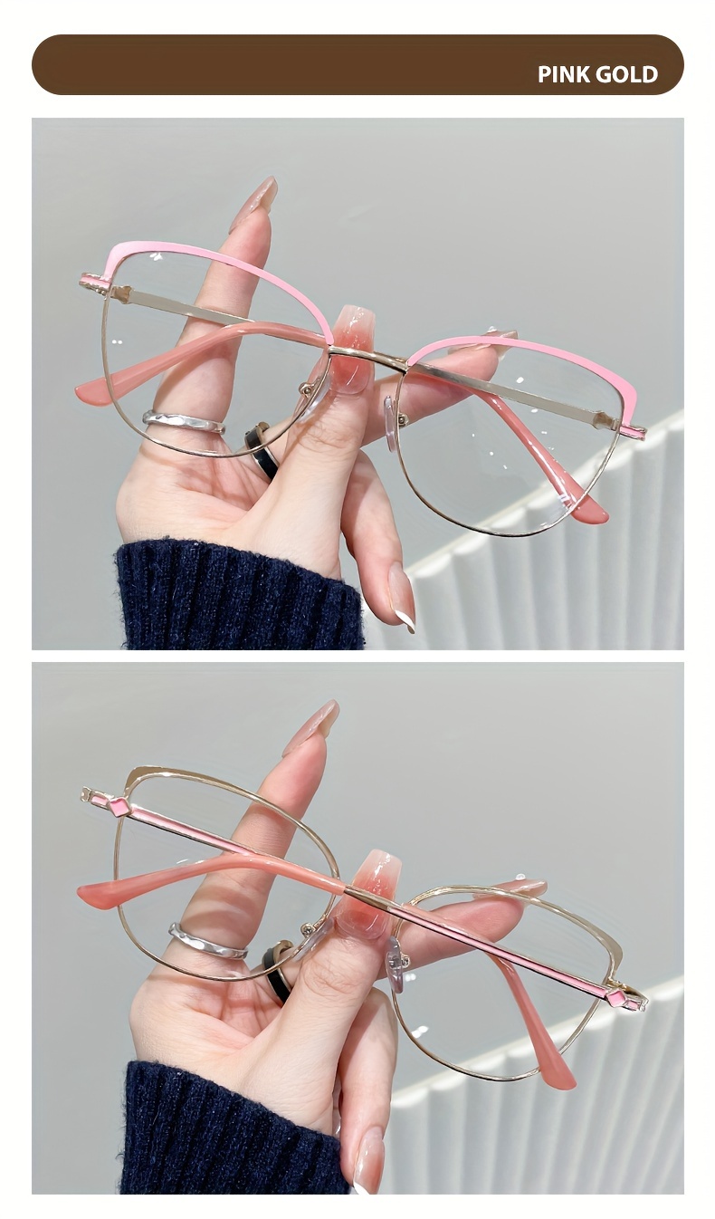 Óculos De Moda Fotocrômicos Com Armação De Metal Em Forma De