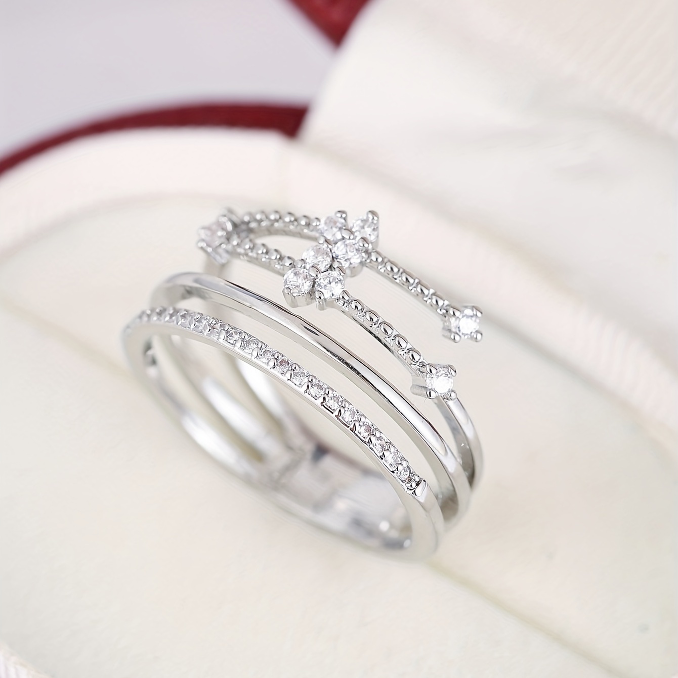 Men's Copper Zircon Ring
