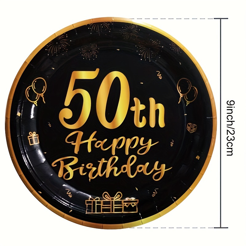 Golden Holiday Accessory Set for 50th Birthday Party