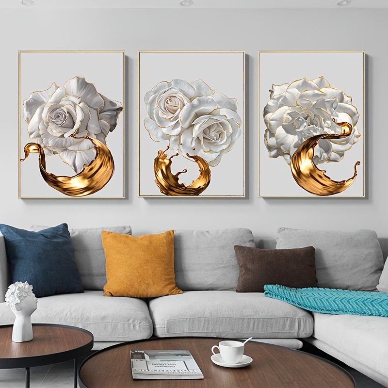 3PCS Modern Abstract Pink Gold Marble Artwork Canvas Paintings Posters  Prints Wall Art Picture Living Room Interior Home Decor - AliExpress