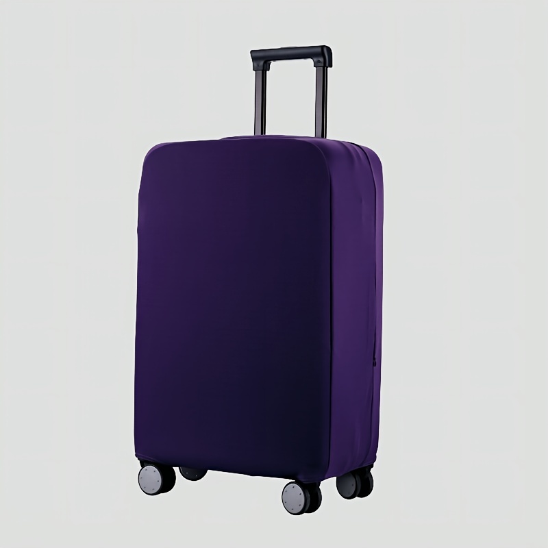 Funda para equipaje de color morado, protector de maleta de tela elástica,  funda protectora para equipaje con letras impresas, adecuada para maletas de  18 a 32 pulgadas, accesorios de viaje