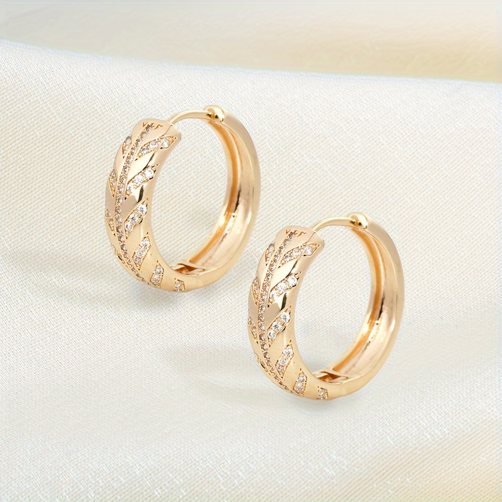 

- 18k Gold Plated Copper Zirconia - For & Gifting