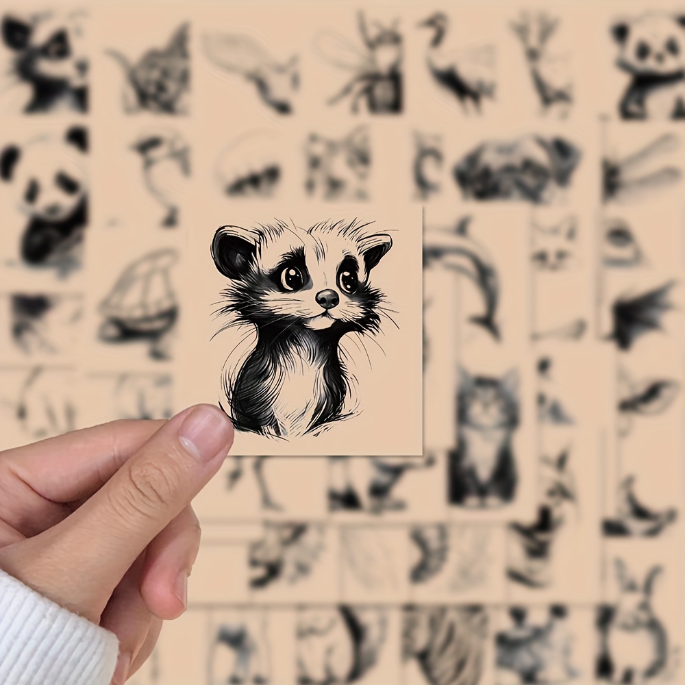 Cartoon Mysterious Forest Illustration Animals Decals - Temu
