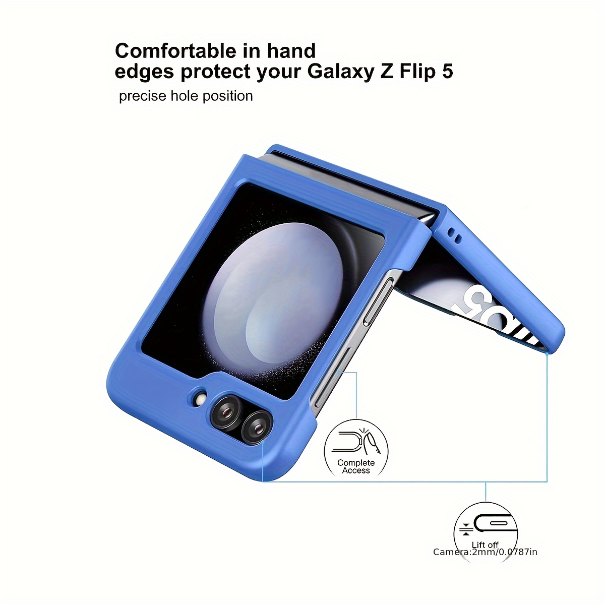 Funda Original Samsung Galaxy Z Flip 5, Soporte Anillo, Gadget Transparente  - Transparente - Spain