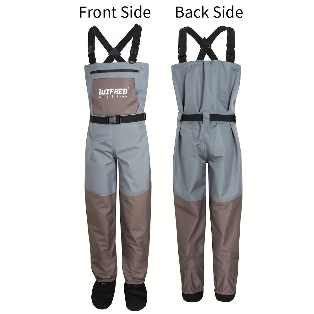 2021 Outdoor Fishing Camping Farming Breathable Overalls Male Wear Strap  Jumpsuits Men Waterproof Wading Pants With Boots
