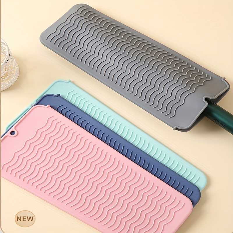 Heat Resistant Silicone Mat Pouch For Hair Straightener Flat Iron Curling  Iron Hot Hair Multifunctional Silicone Tools