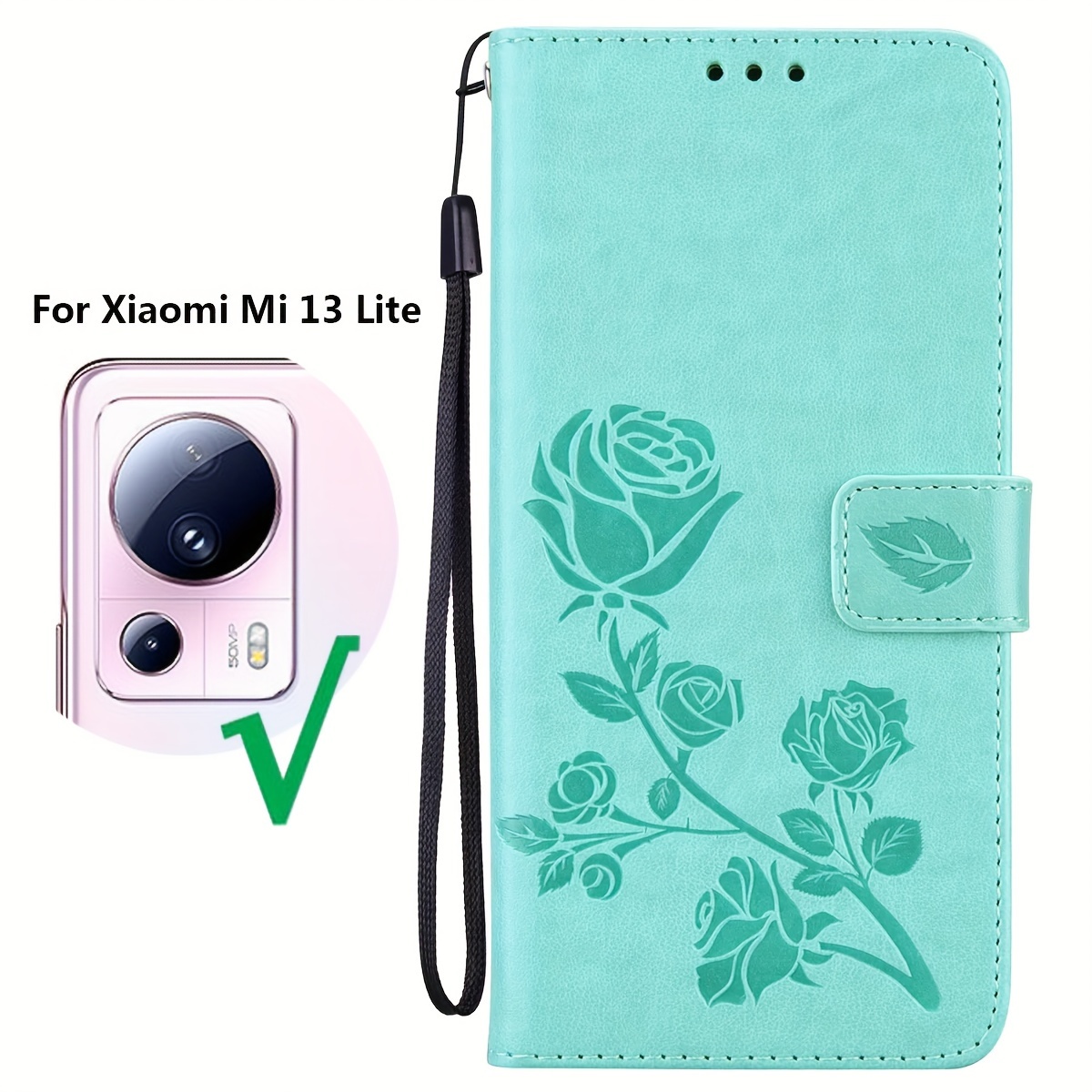 Para Xiaomi Redmi 9AT Funda de cuero con cierre magnético (Azul)