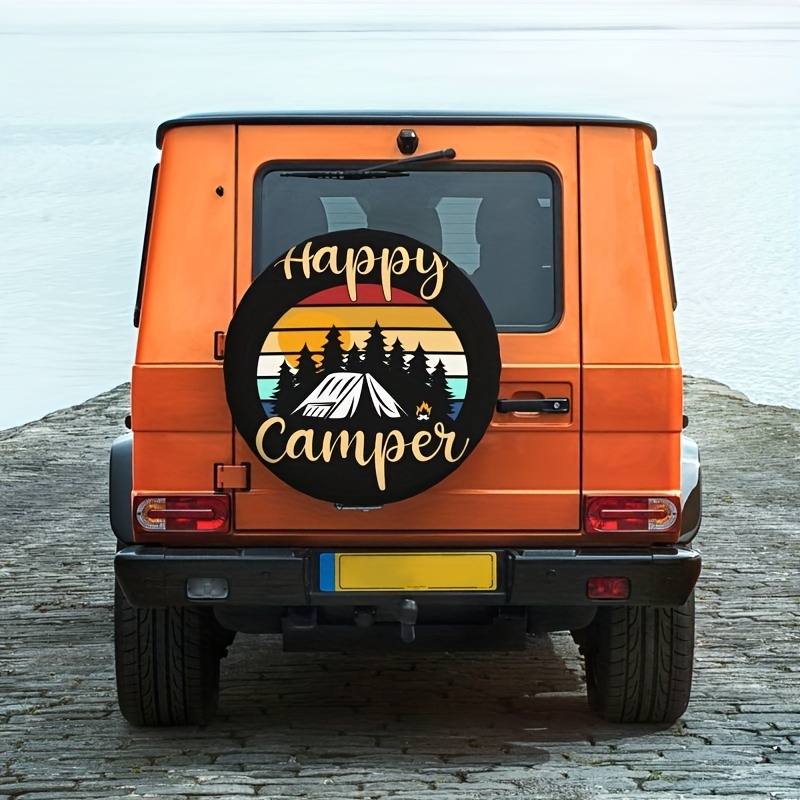 Copriruota Scorta Happy Camper Antipolvere E Impermeabile - Temu Italy