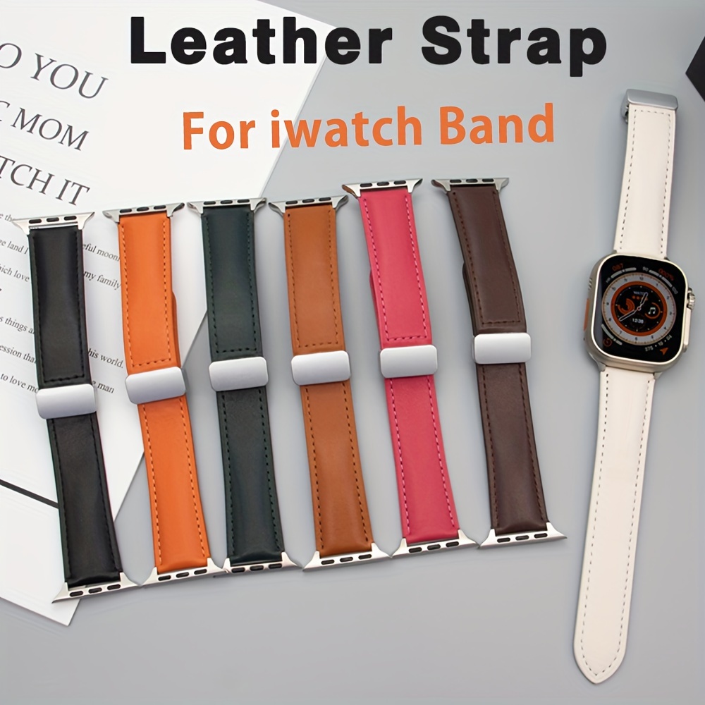  Designer Band Compatible with Apple Watch 45mm 44mm 42mm,  Luxury Beige Plaid Elements Soft Leather iWatch Band with Classic Firmly  Buckle for iWatch Series9/8/7/6/5/4/3/2/1/SE for Women/Man : Cell Phones &  Accessories