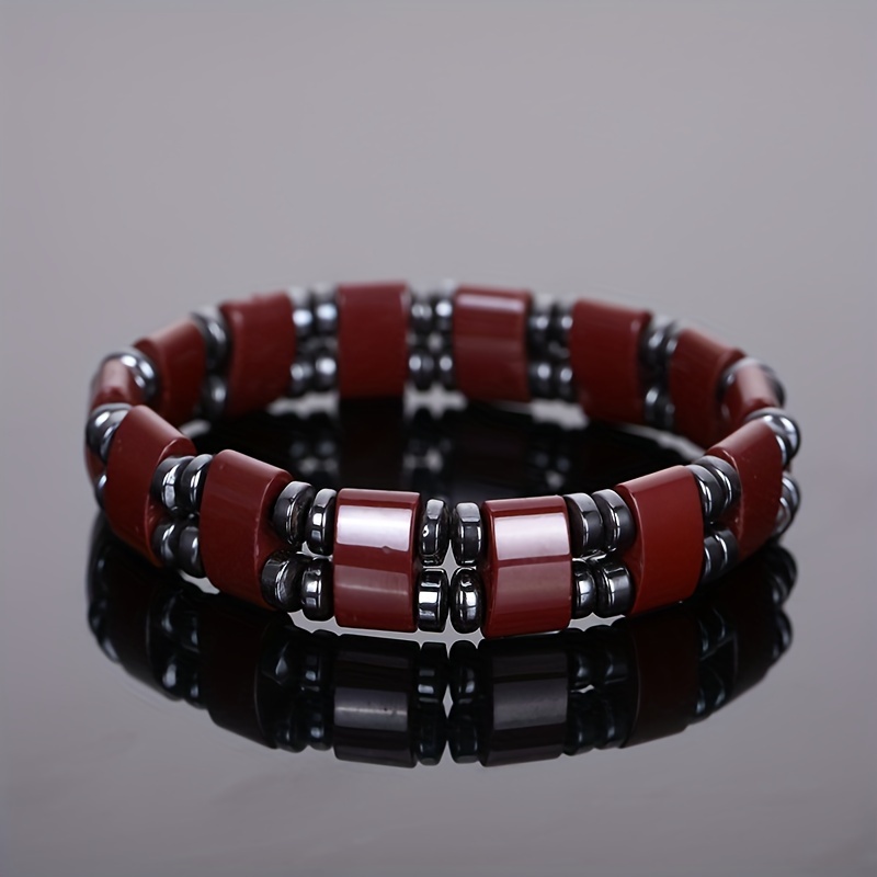 High Power Magnetic Hematite Bracelet Classic 6mm Bead