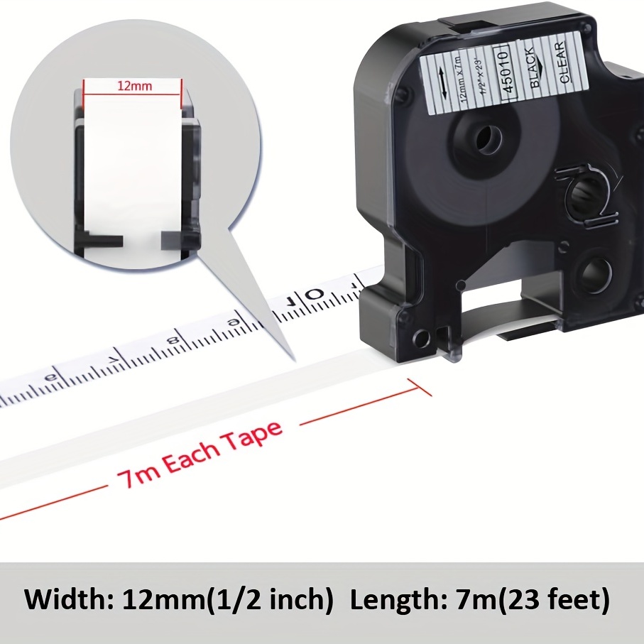 Compatible Label Maker Tape For Dymo D1 Label Tape 45010 - Temu