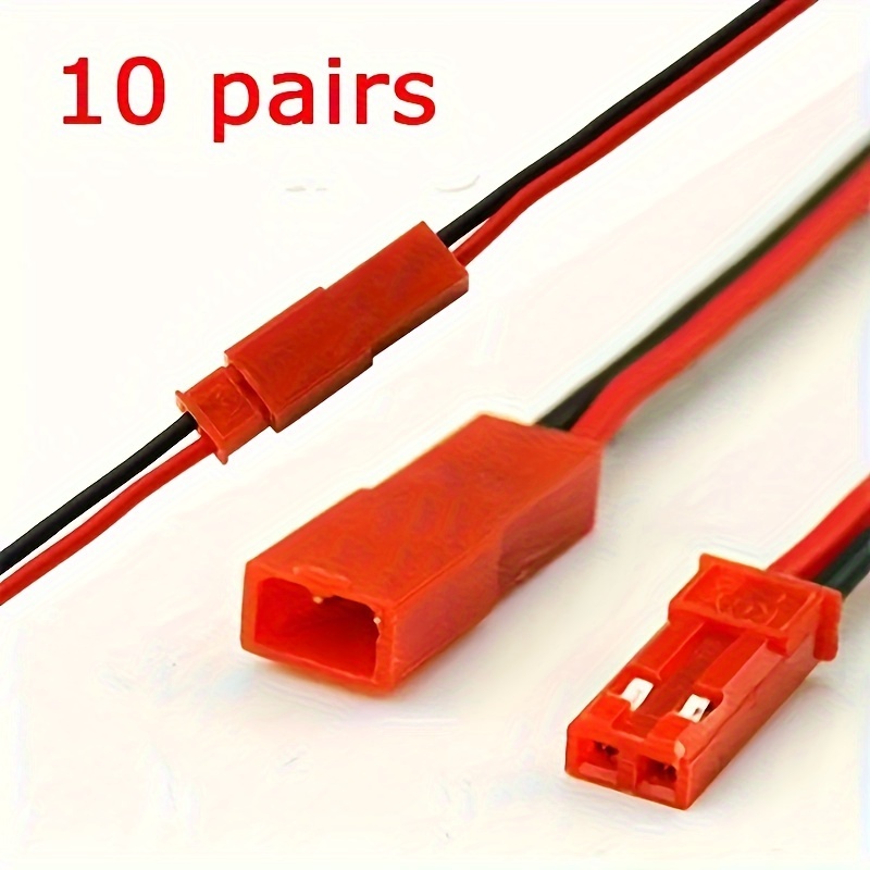 10 pièces SM 2 broches 2P femelle prise mâle câble connecteur avec