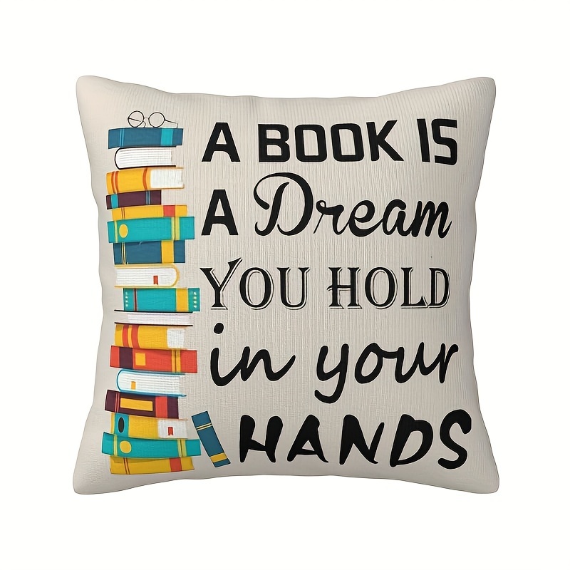 Bookish Throw Pillow Covers bookish Decor book Club - Temu