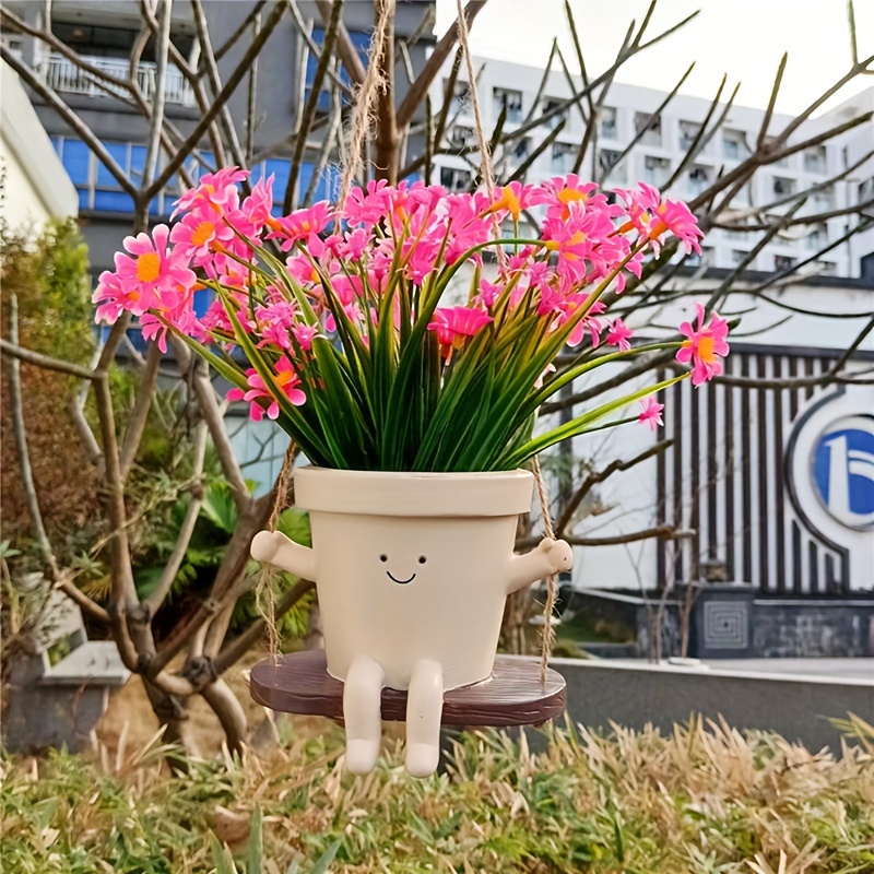 Pot de fleurs en forme de visage – Pots de plantes succulentes modernes  avec tête de femme avec drainage pour plantes en résine d'intérieur et  d'extérieur : : Terrasse et Jardin