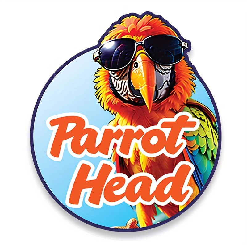 Parrot Head Decal Sticker Jimmy Buffett For Cars Trucks - Temu