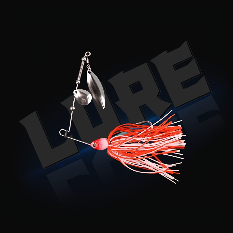 Fishing Spinnerbait Artificial Bait Double Willow - Temu