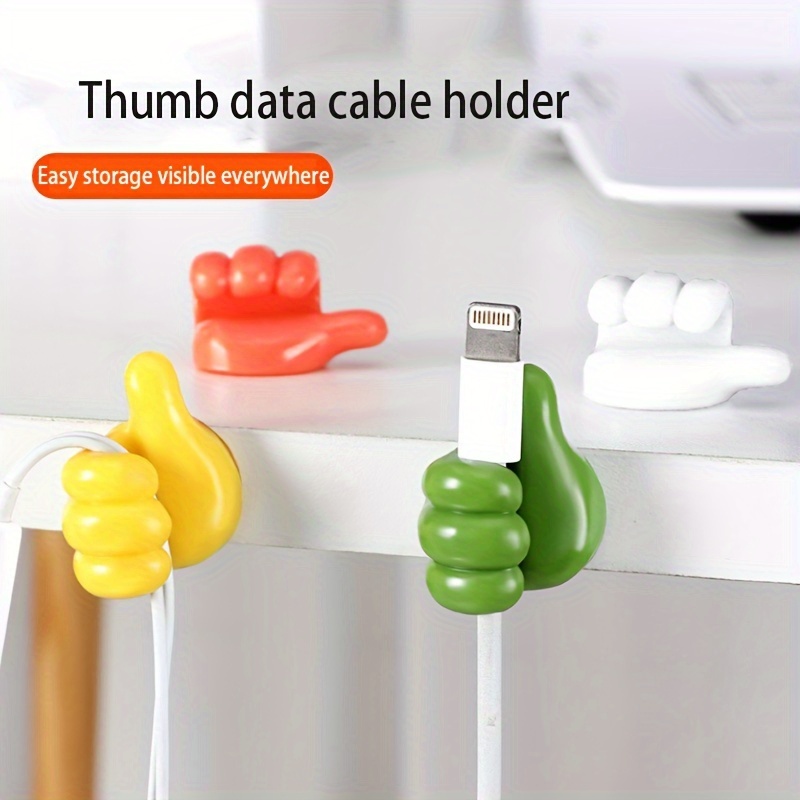 6pcs Creative Thumb Wall Hooks For Line Key Wire Straps - Temu