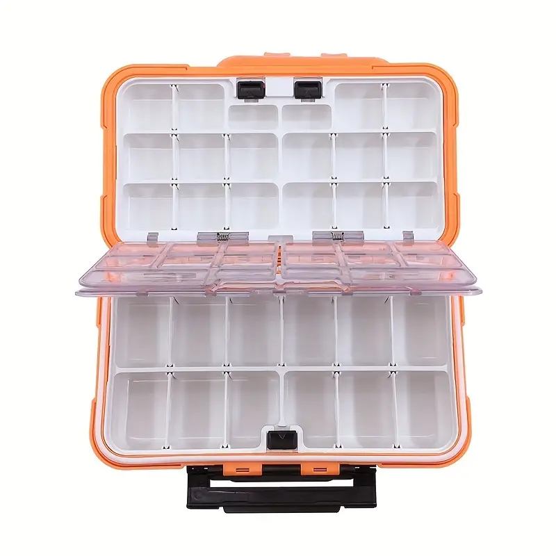 Double sided Fishing Tackle Box 14 Cells Bait Storage - Temu
