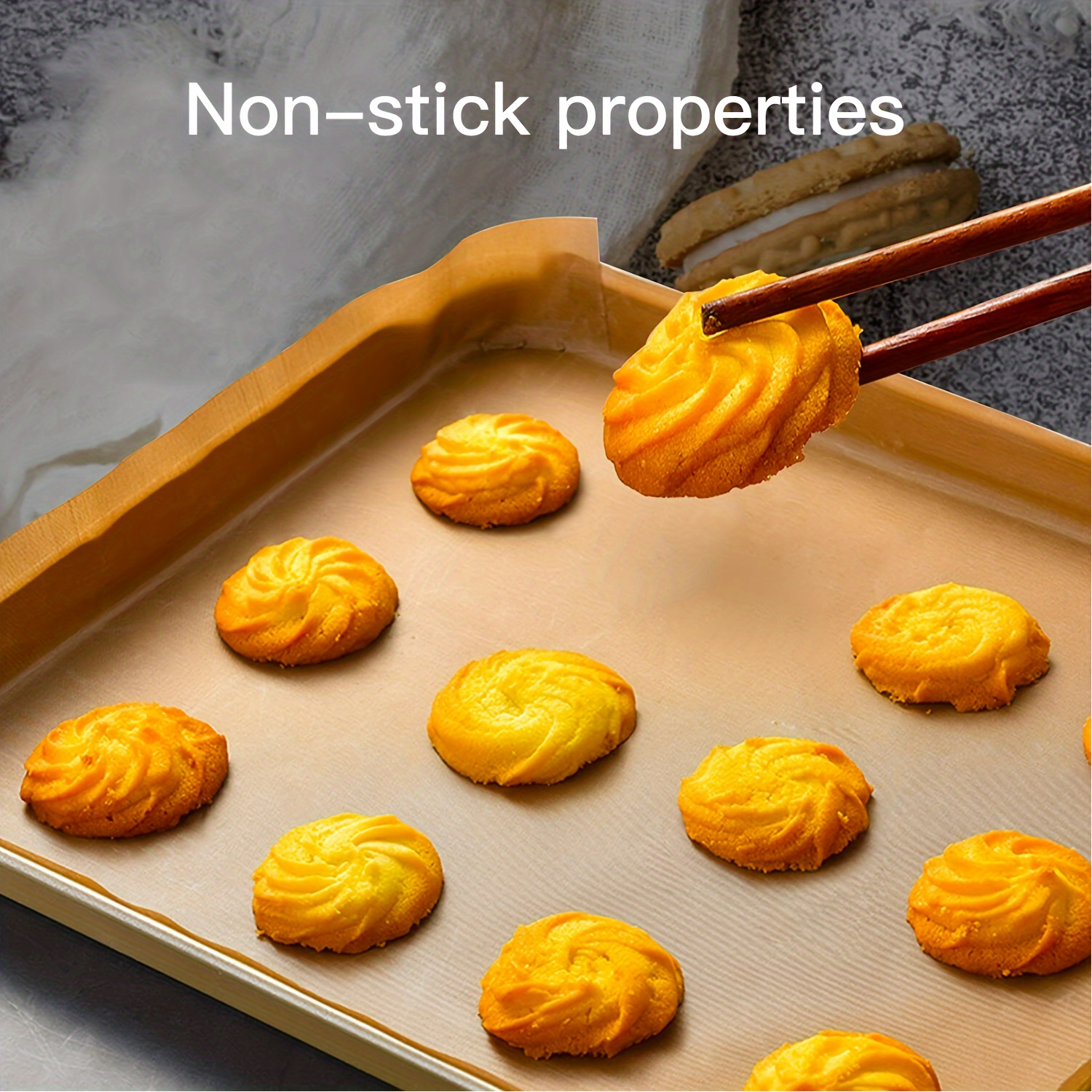 Reusable Resistant Baking Mat Non-stick Coating 60*40cm Sheet Baking Paper  Grill Liner Oil-proof Cooking Pad Sheet Baking Tools