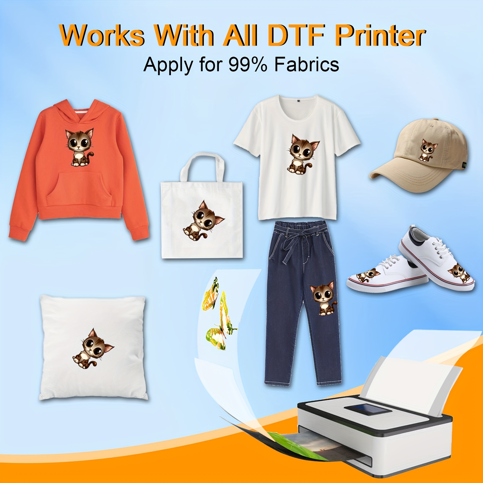  Premium DTF Transfer Film - A4(8.3 x 11.7) 30 Sheets