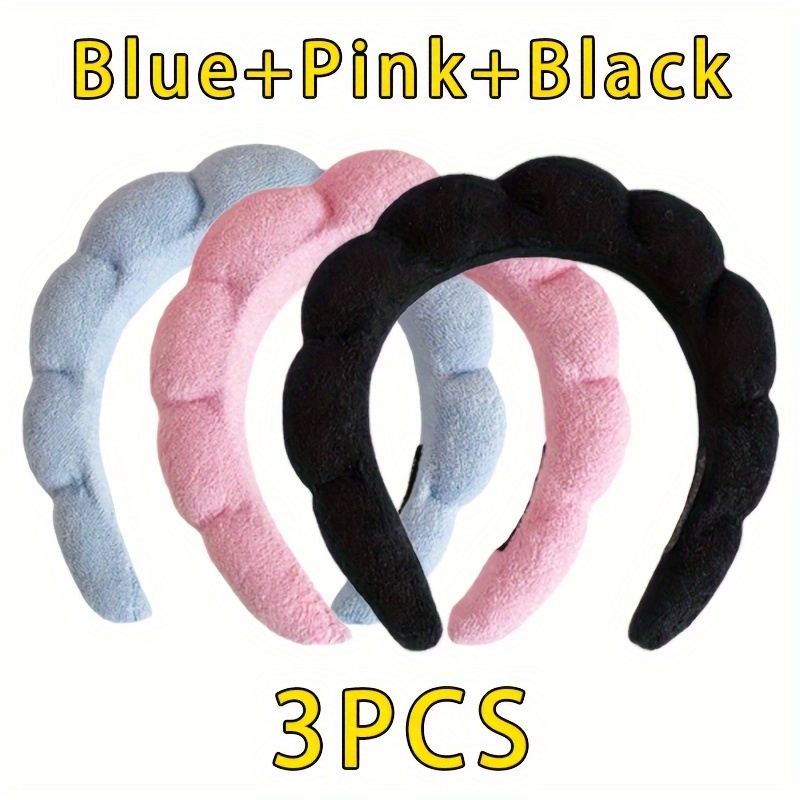 Headband Women Sponge Spa Headband Washing Face Makeup - Temu