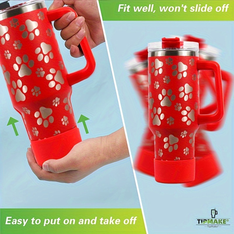 Laser Cat Claw Insulated Cup Tumbler With Handle Straw Lid - Temu