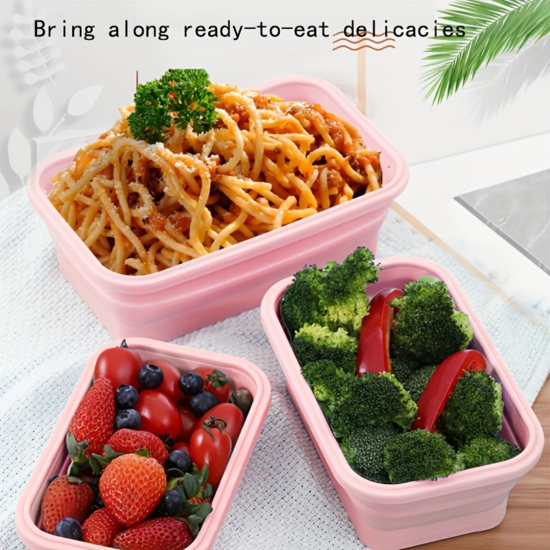 Pizza Crisper, Food Grade Silicone Material And Reusable Folding Food  Storage Crisper - Temu