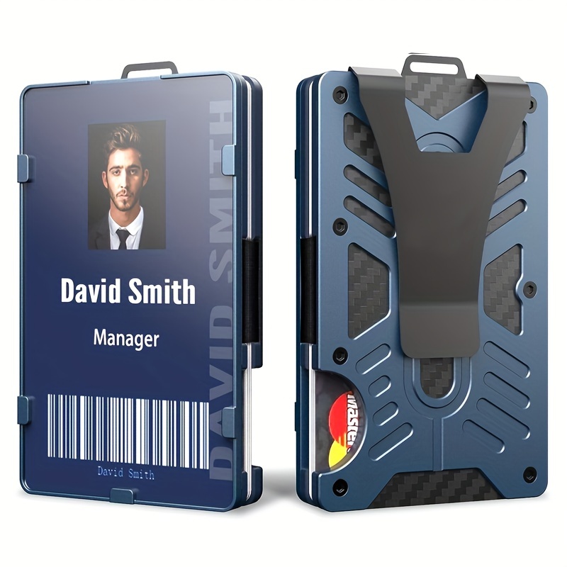 The Ridge Men's Metal Minimalist Slim Wallet with RFID Blocking