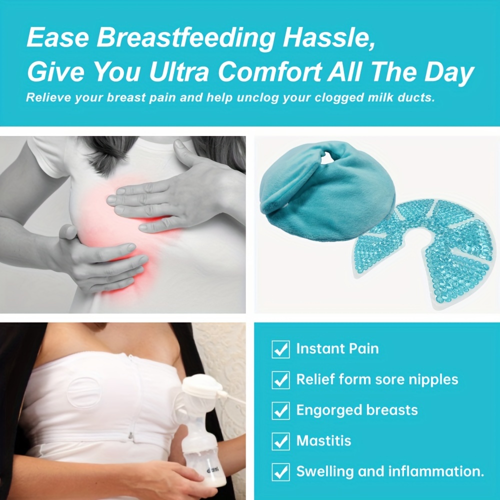 Breast Therapy Ice Pack, Breastfeeding Gel Pad, Nursing Pain